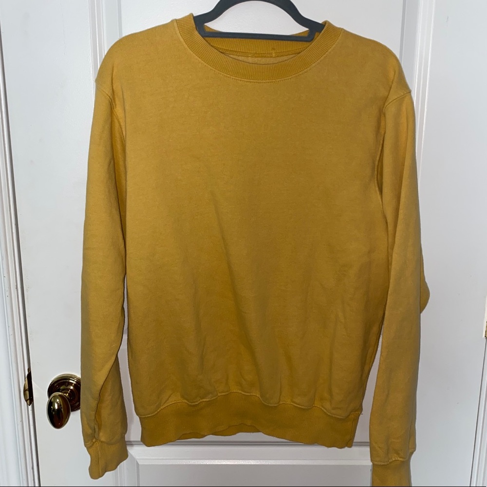 J galt yellow crew neck